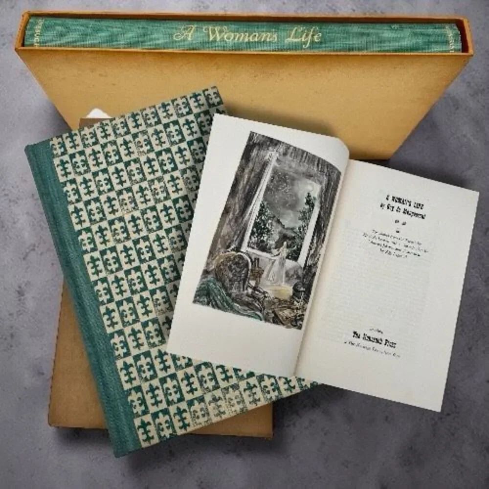 AโWoman's Life By Guy de Maupassant Nonesuch Press 1942 Hardcover Book With Case